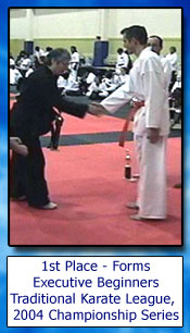Traditional Karate League, 2004 Championship Series, 1st Place Forms
